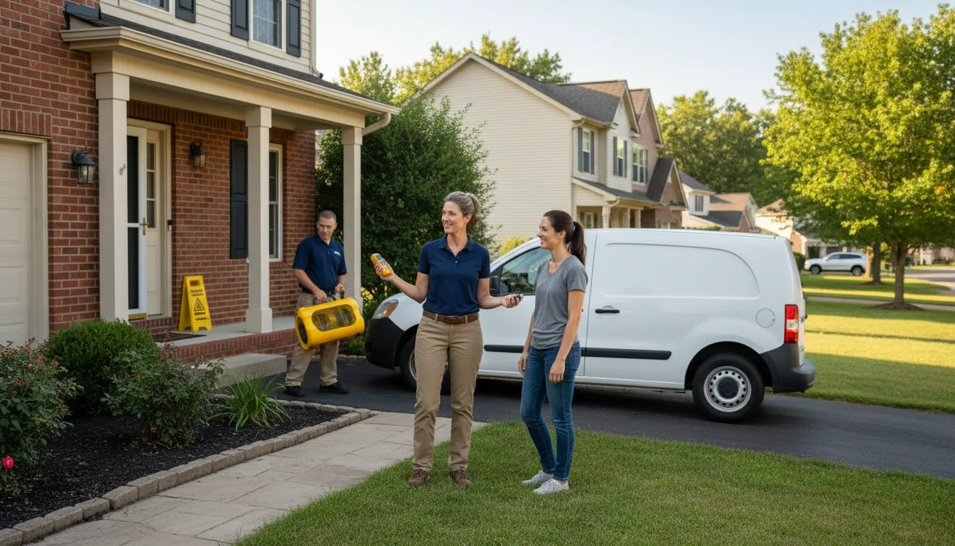 Residential water damage restoration in Rockford, MI